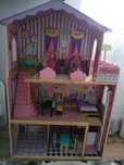 Duzy domek dla lalek drewniany