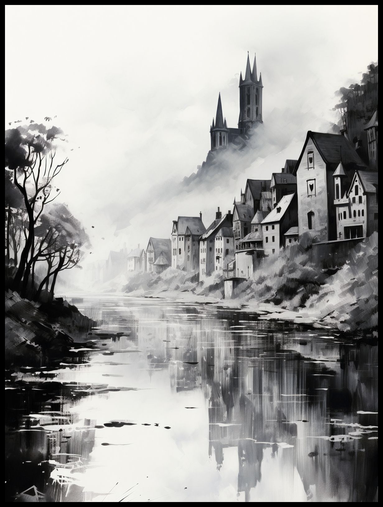 Plakat 75x100cm Mglisty Refleks