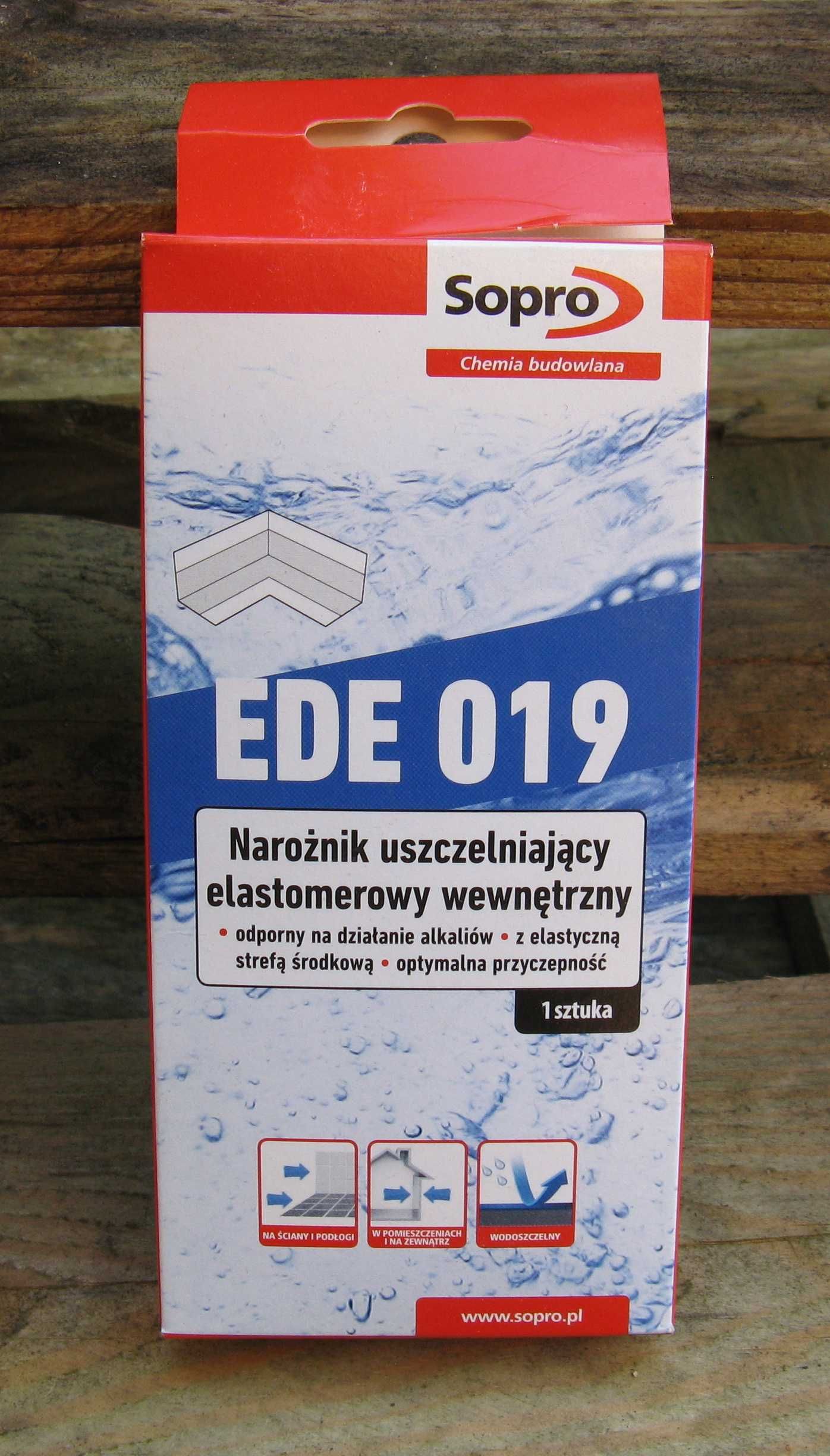 Sopro narożnik uszczelniający EDE 019 i dwie uszczelki DWF 089