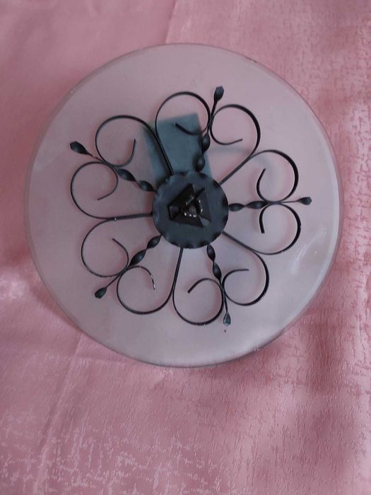 Lampa - kinkiet ścienny- metal i szkło