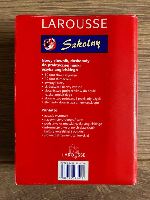 Szkolny słownik polsko-angielski, angielsko-polski Larousse