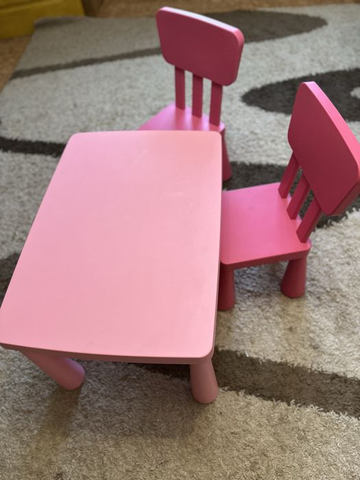 Ikea mammut стіл+2 стульці