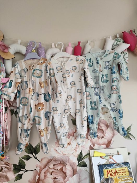 Zestaw pajacyków next 68 pajacyk rampers śpiochy