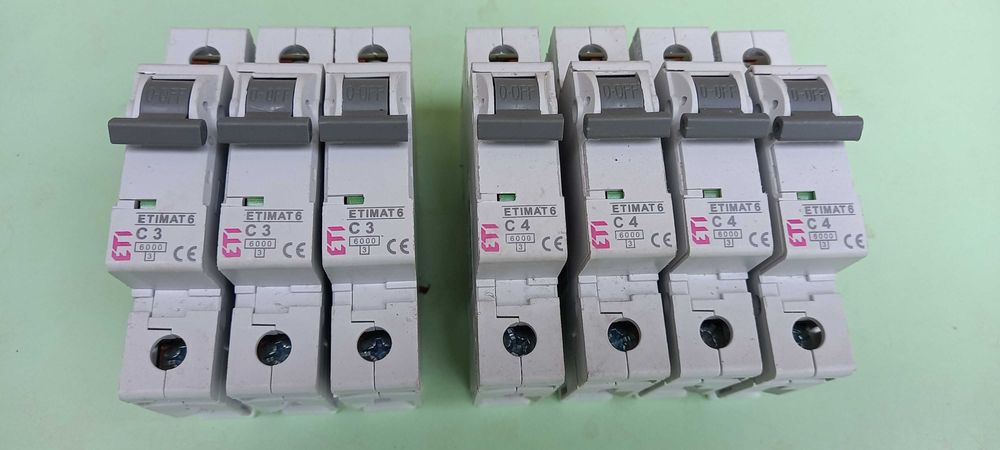 Автоматические выключатели ETI   C3 C4 C6 C16