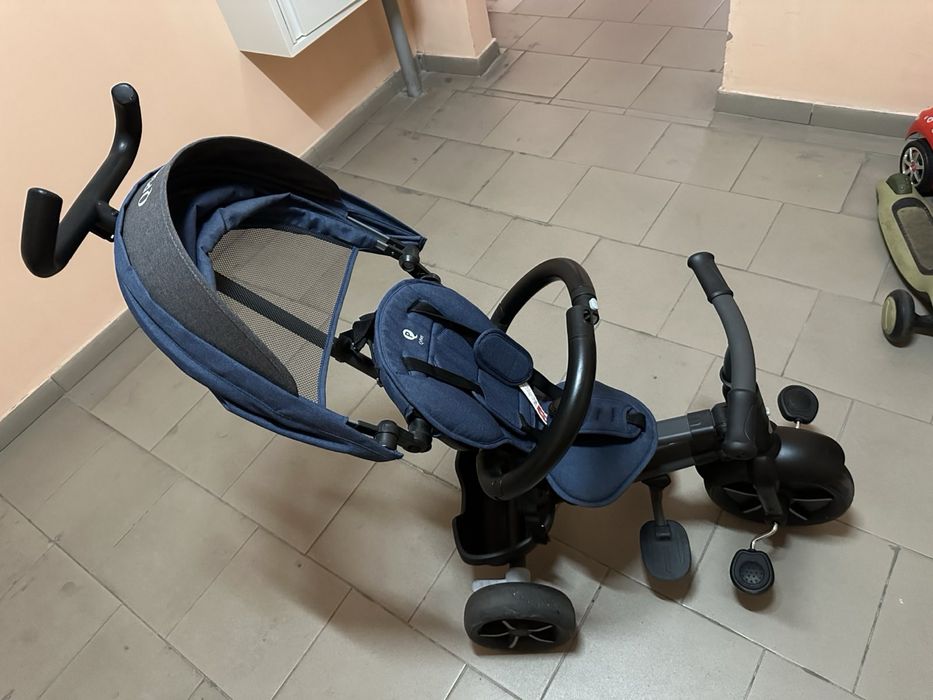 Триколісний велосипед-коляска Qplay Nova Niello, синій