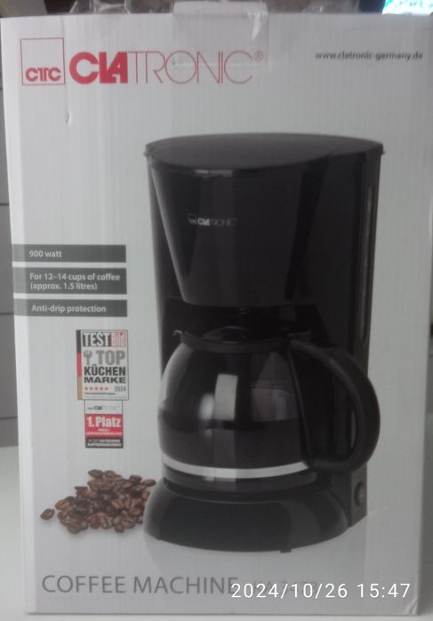 Nowy       ekspres przelewowy do kawy.