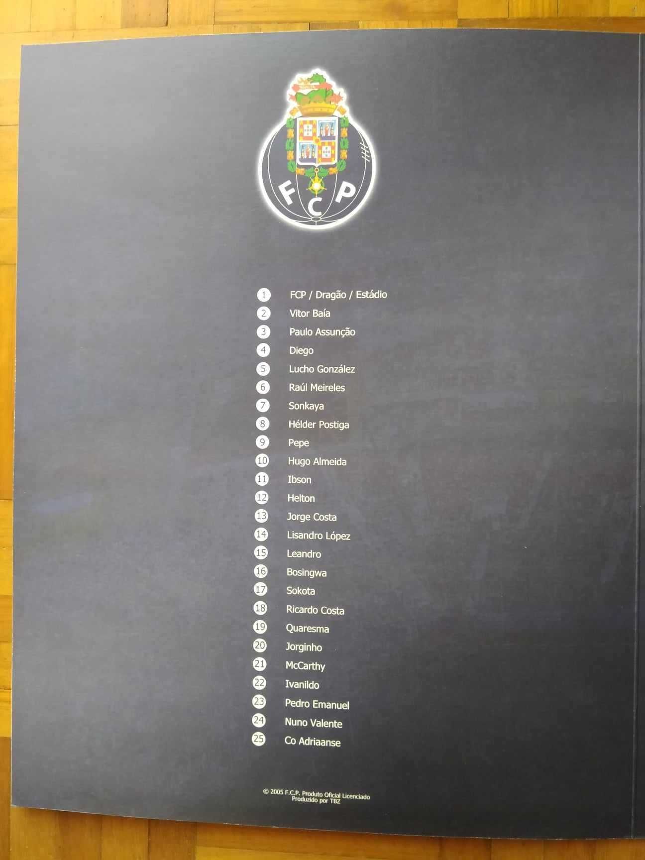 Caderneta Completa de Cartões do FC Porto.