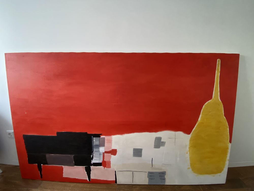 Quadro pintura a óleo “O Concerto de Piano”