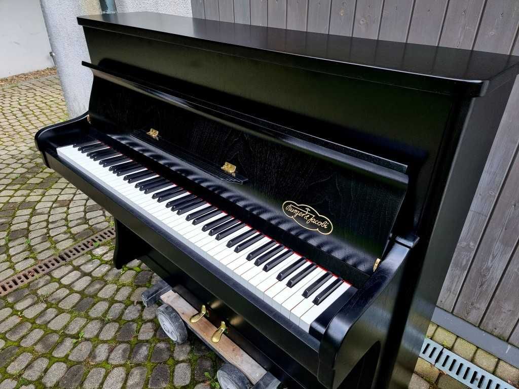 Pianino Burger & Jacobi 117cm 1953r CZARNY MATOWY