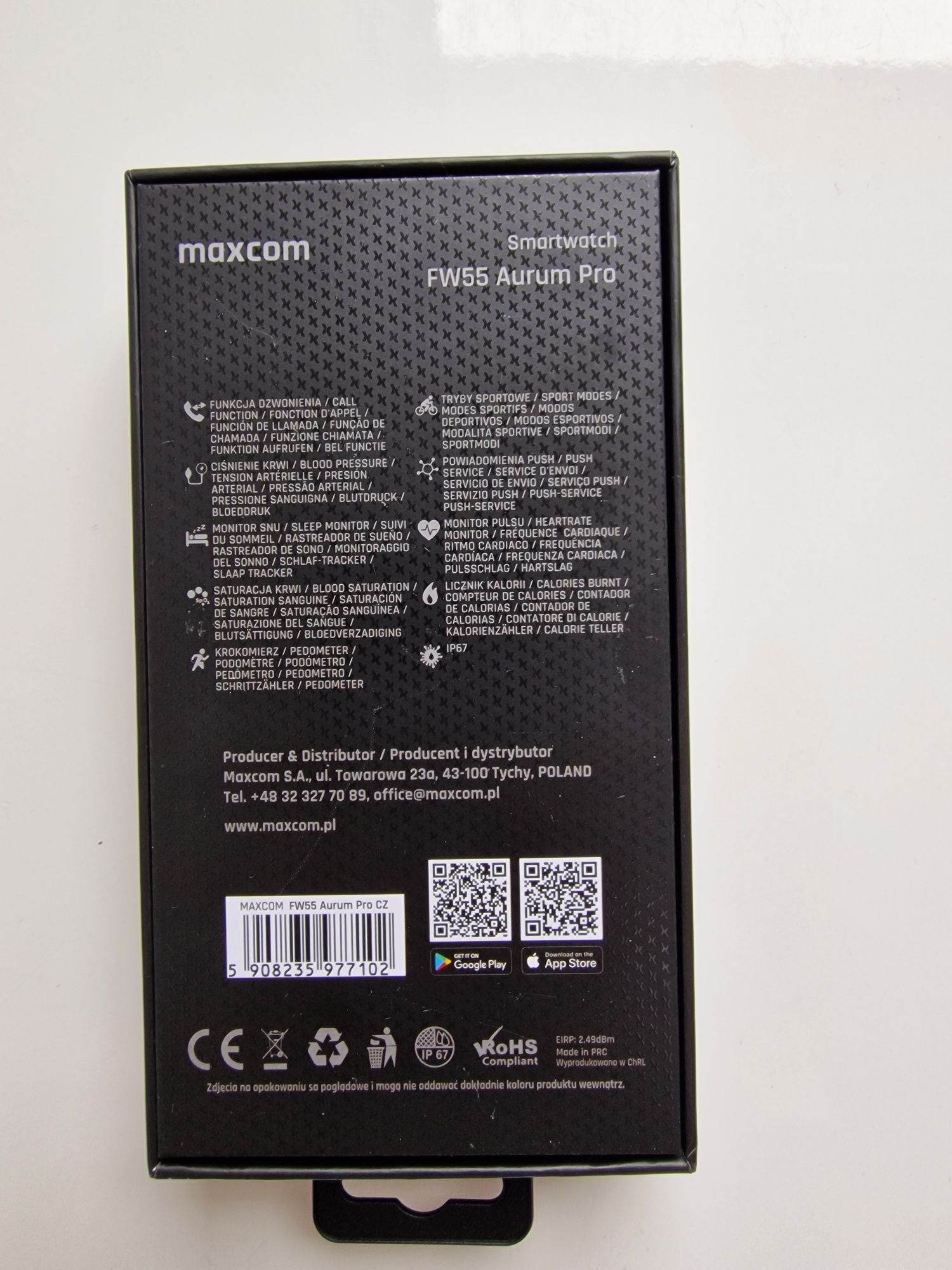 smartwatch maxcom fw55 aurum pro