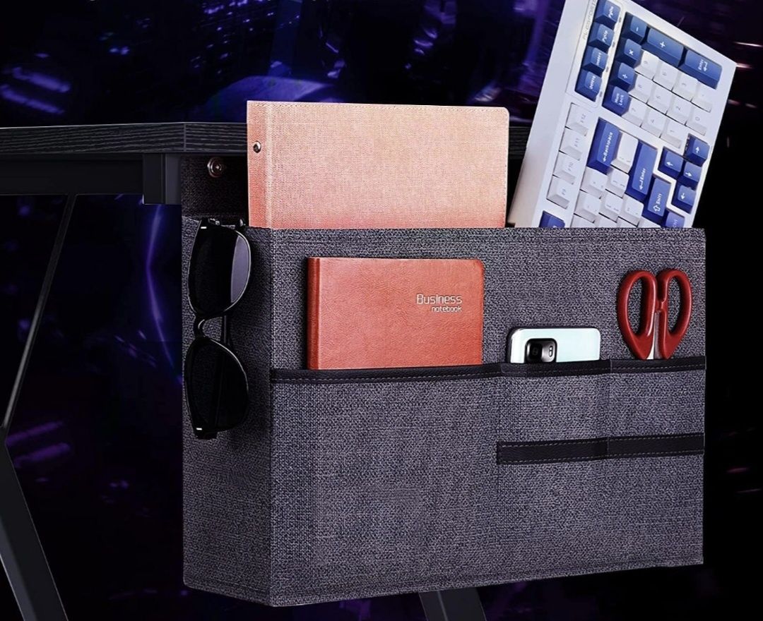 Mesa de gaming de canto preta secretária - 127 x 167 cm