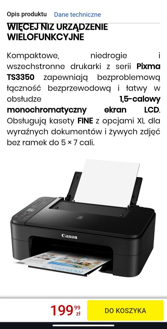 Drukarka Canon TS3350