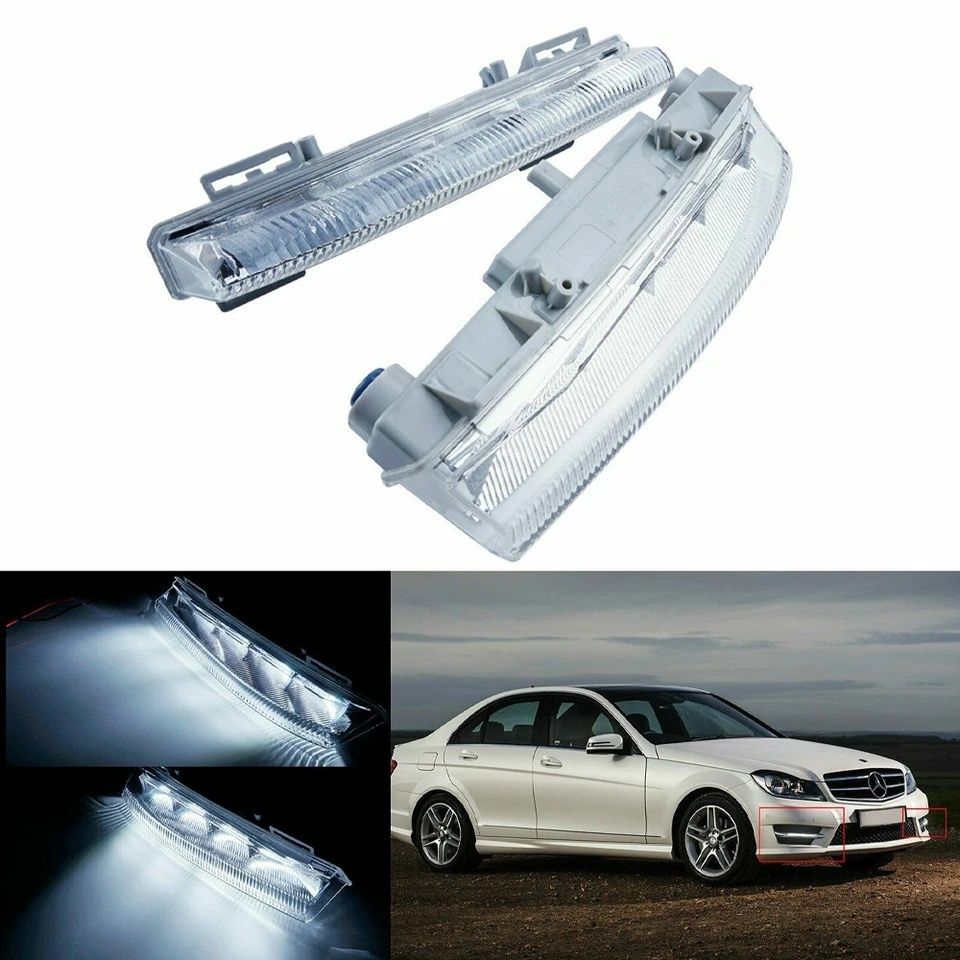 Światła lampy do jazdy dziennej LED DRL Mercedes W204 W212 C250