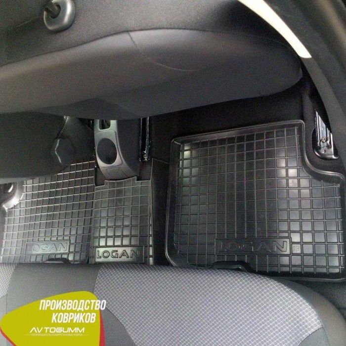 Авто коврики в салон Renault Logan Dacia Logan 2013-2021 и Багажник