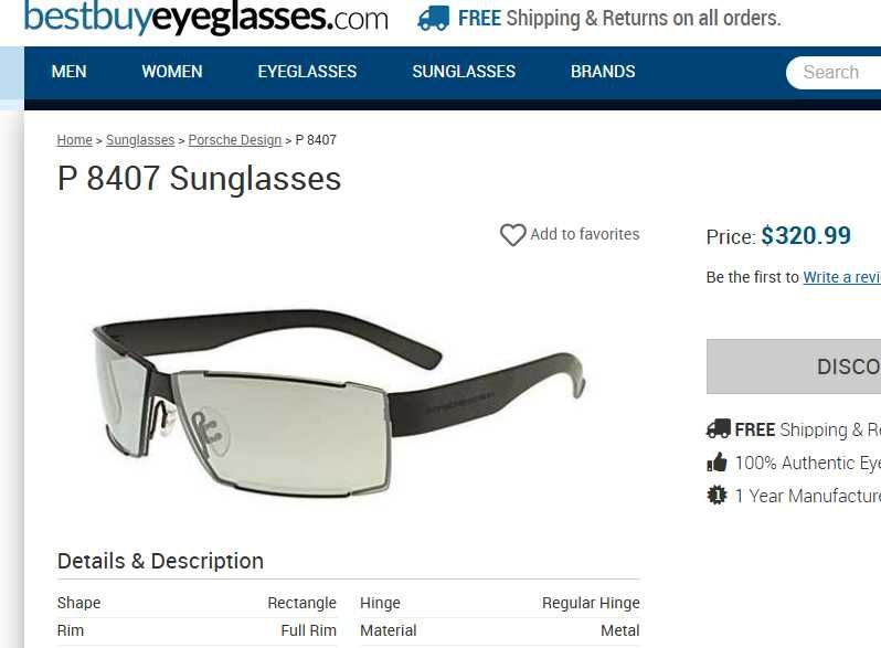Солнцезащитные очки Porsche Design – P 8407