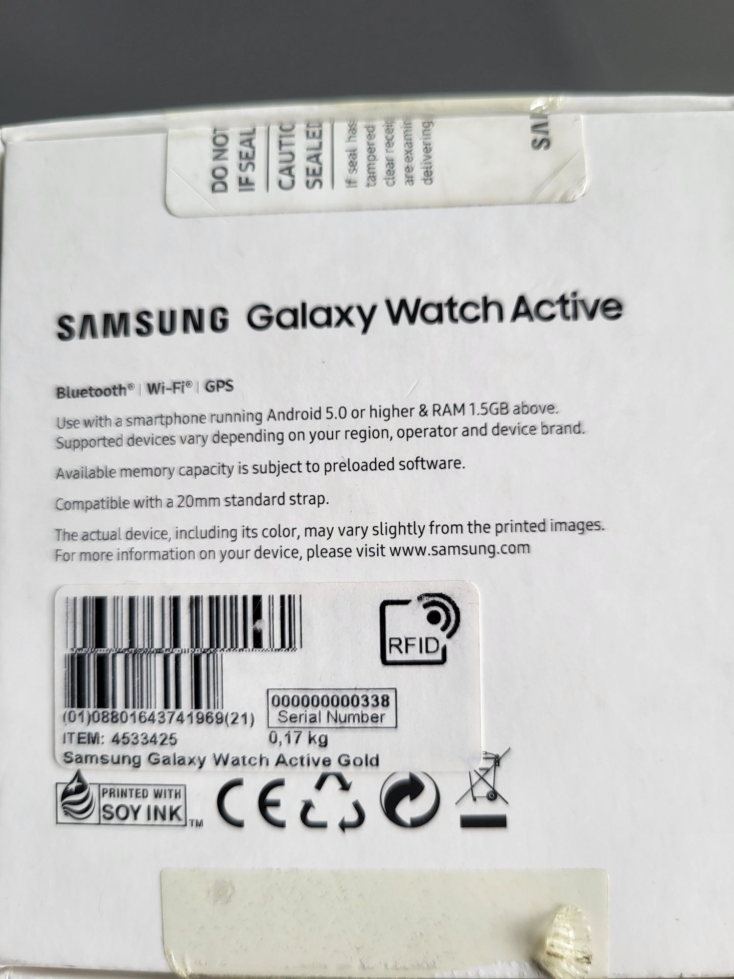 Smartwatch Samsung watch Active bdb