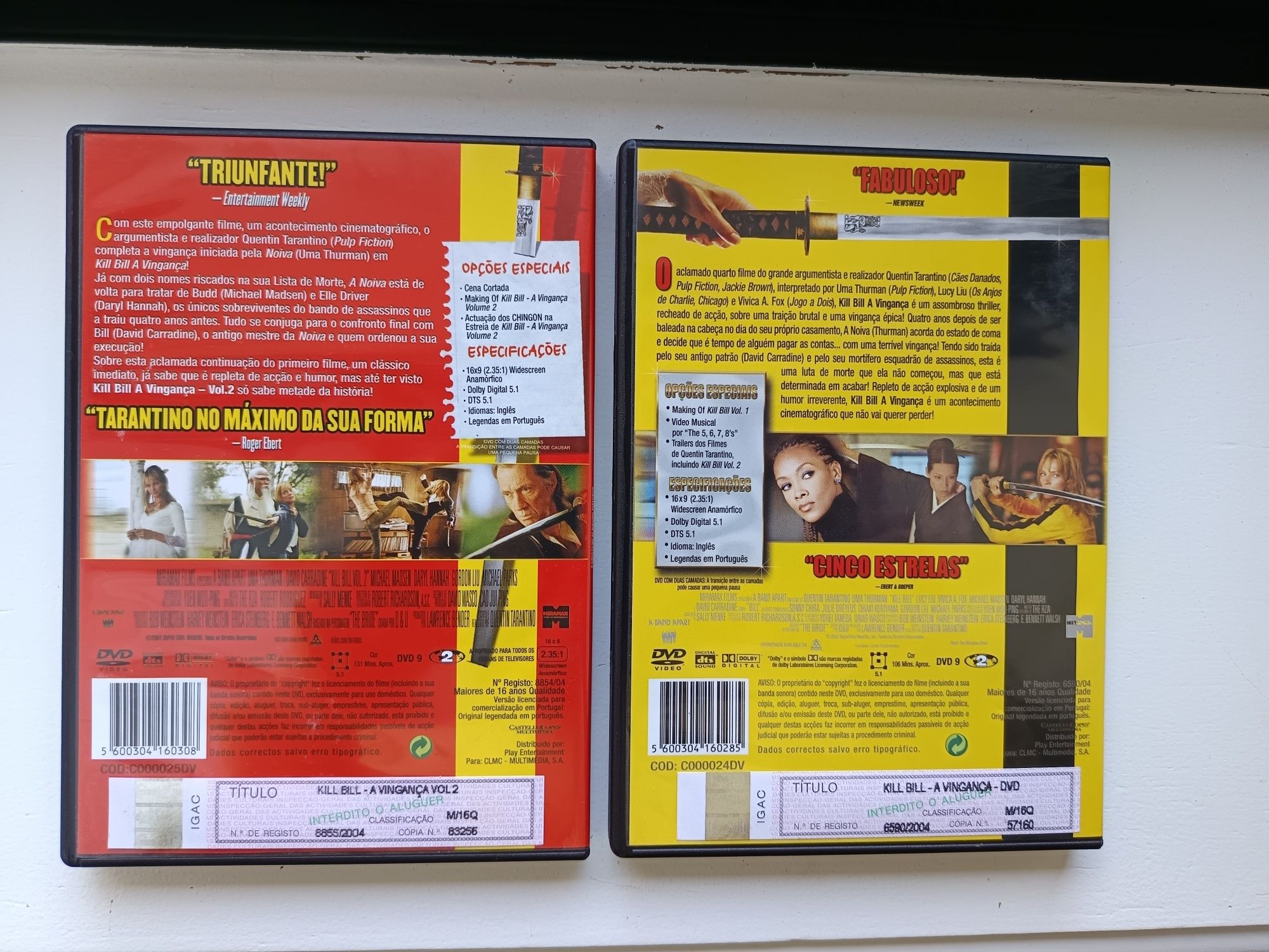 DVD Conjunto Kill bill
