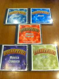 Conjunto de 5 CDS musica Anos 70 \ Classica \ Jazz \ Blues \Tropical