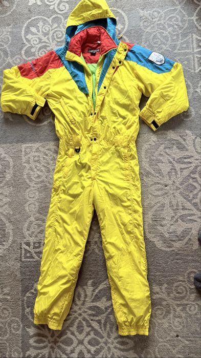 Лижний комбінезон вінтажний жовтий