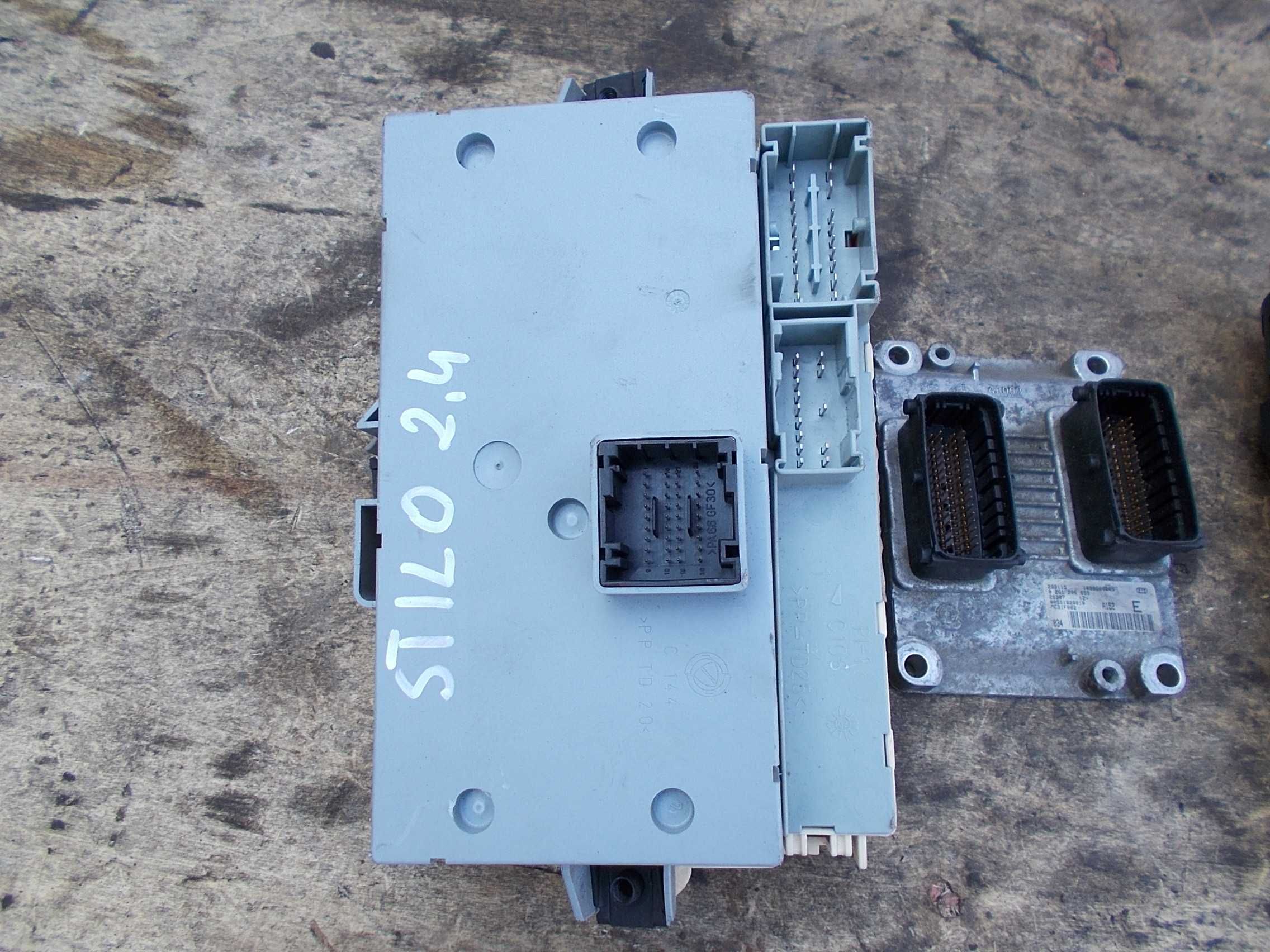fiat STILO 2.4 20v 02r komputer silnika klucz immo bsi ME31F002