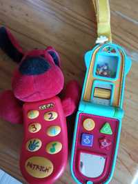 Dwa telefony zabawki
