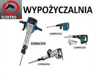 Młot udarowy, młotowiertarka, przecinarka, wynajem wypożyczalnia