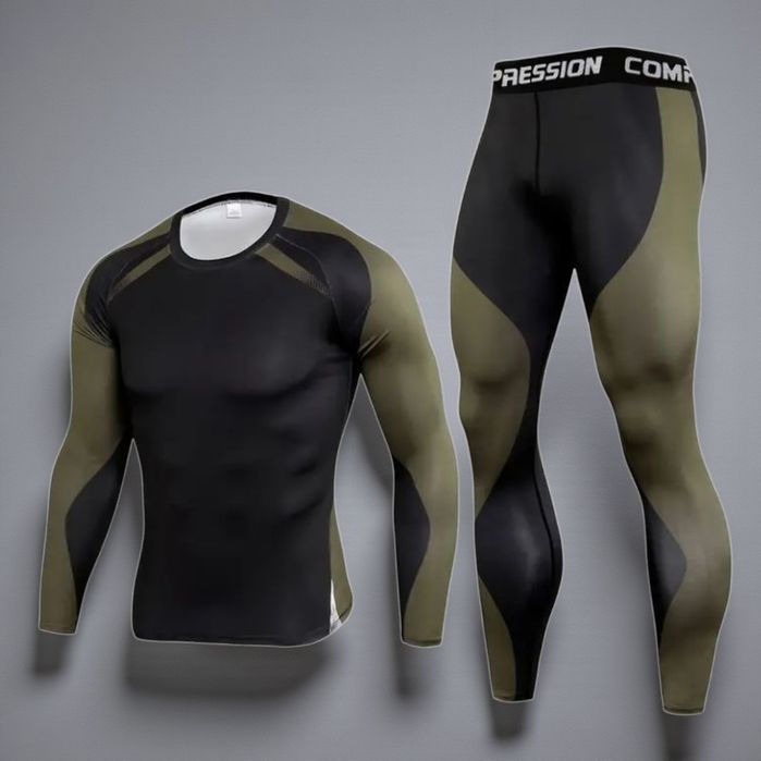 Компресійний одяг(Футболка з довгим рукавом+ штани)Розмір М