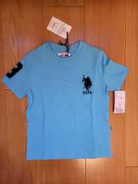 T-shirt chłopięcy, niebieski Ralph Lauren, Polo Assn. 3-4 lata