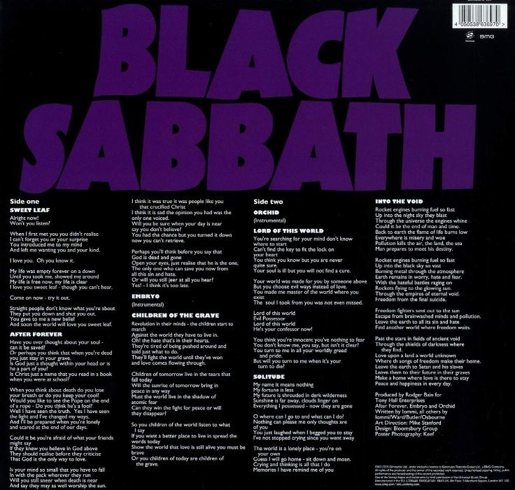 Платівка Master of Reality - Black Sabbath * Вініл * Пластинка