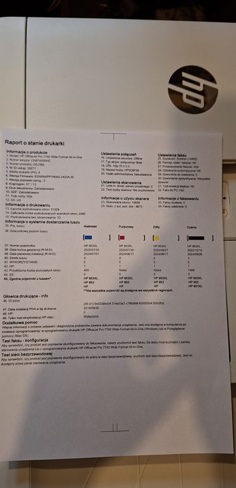 HP OfficeJet Pro 7740 drukarka A3 A4 skan ksero wielofunkcyjne