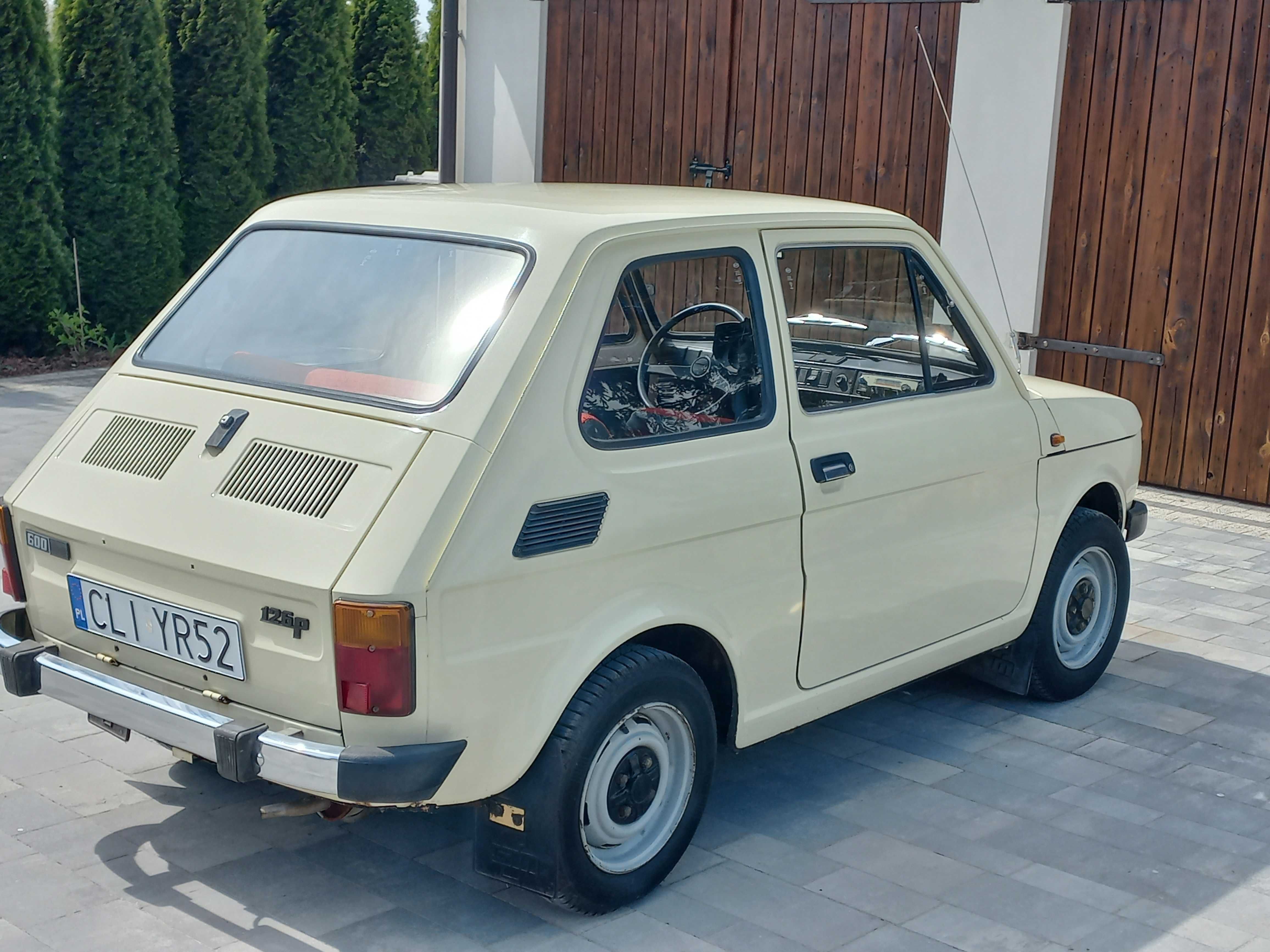 Fiat 126p 1983 rok silnik 600 oryginał lakier 100%