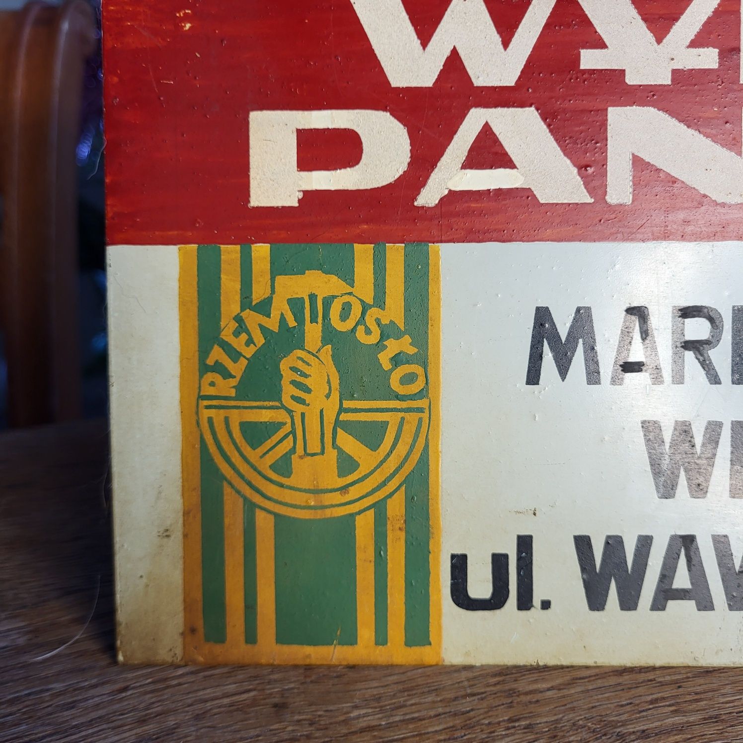 Tabliczka metalowa Wyrób Pantofli ⁷⁷