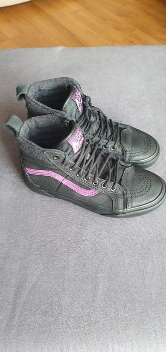 Жіночі черевики утеплені Vans шкіряні