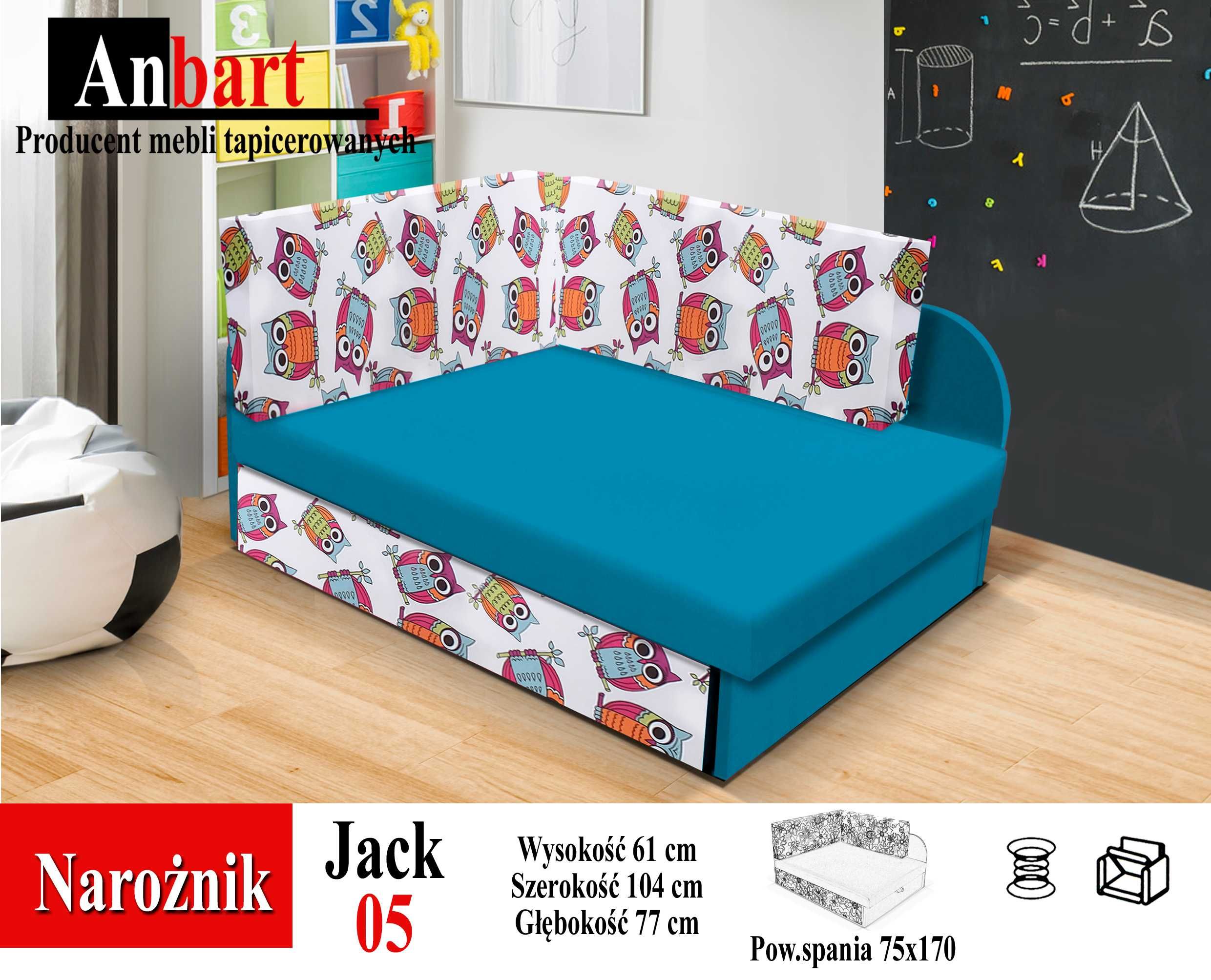 Łóżeczko Kubuś Narożnik DZIECIĘCY Sofa Z Funkcją Spania