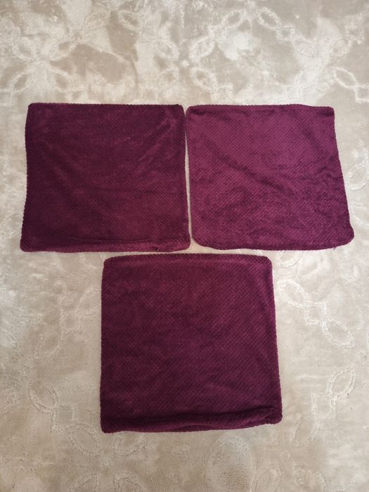 Poszewki bordowe 40×40