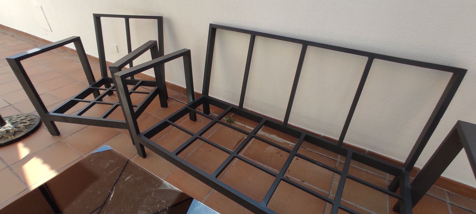 Conjunto sofás de exterior