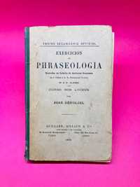 Exercicios de Phraseologia - José Bénoliel (Raro)