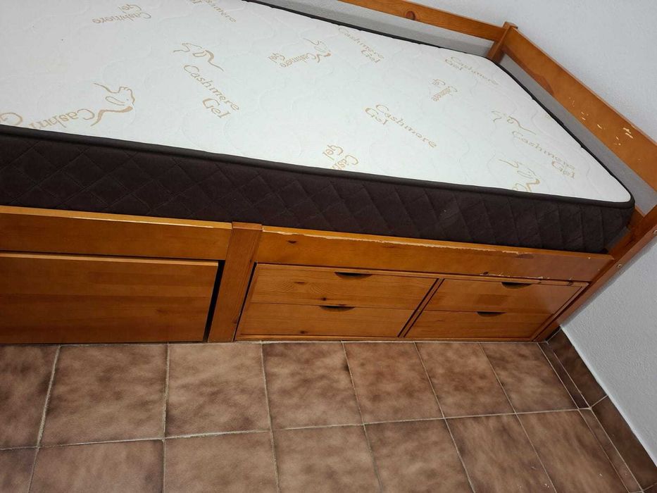 Cama de Criança/Solteiro+Colchão 90x200