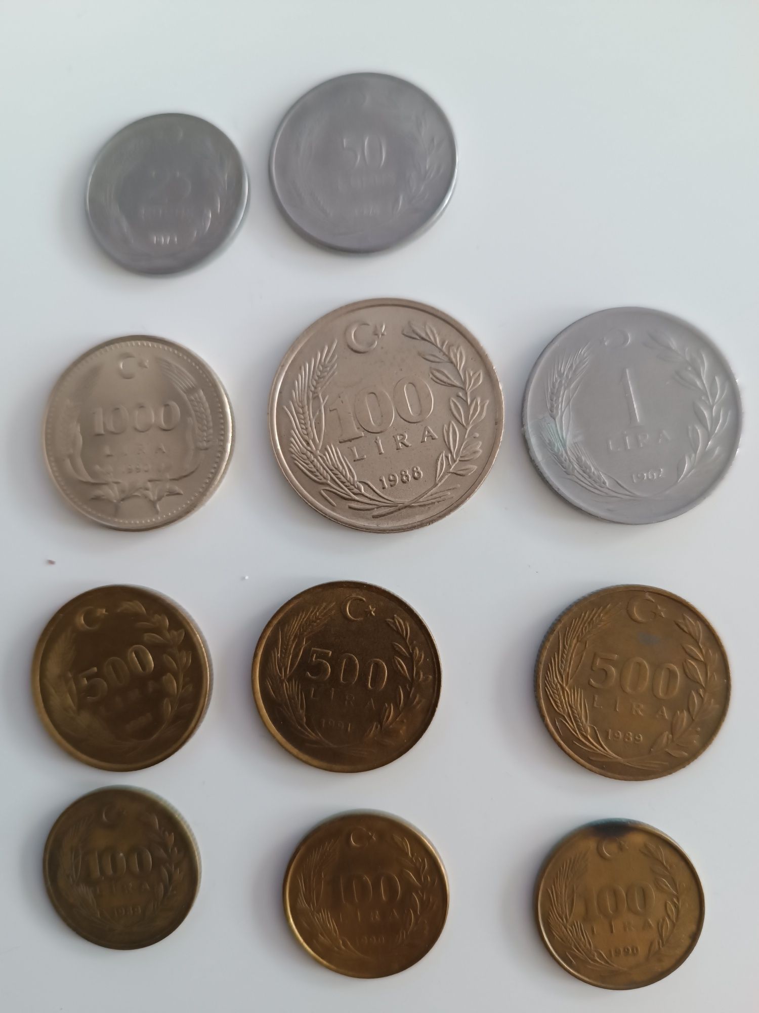 Monety Turcji 11szt