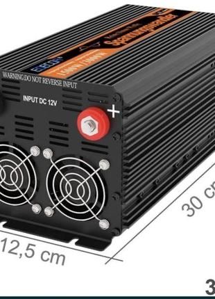 Перетворювач напруги edecoa 12v до 230v 1500/3000w