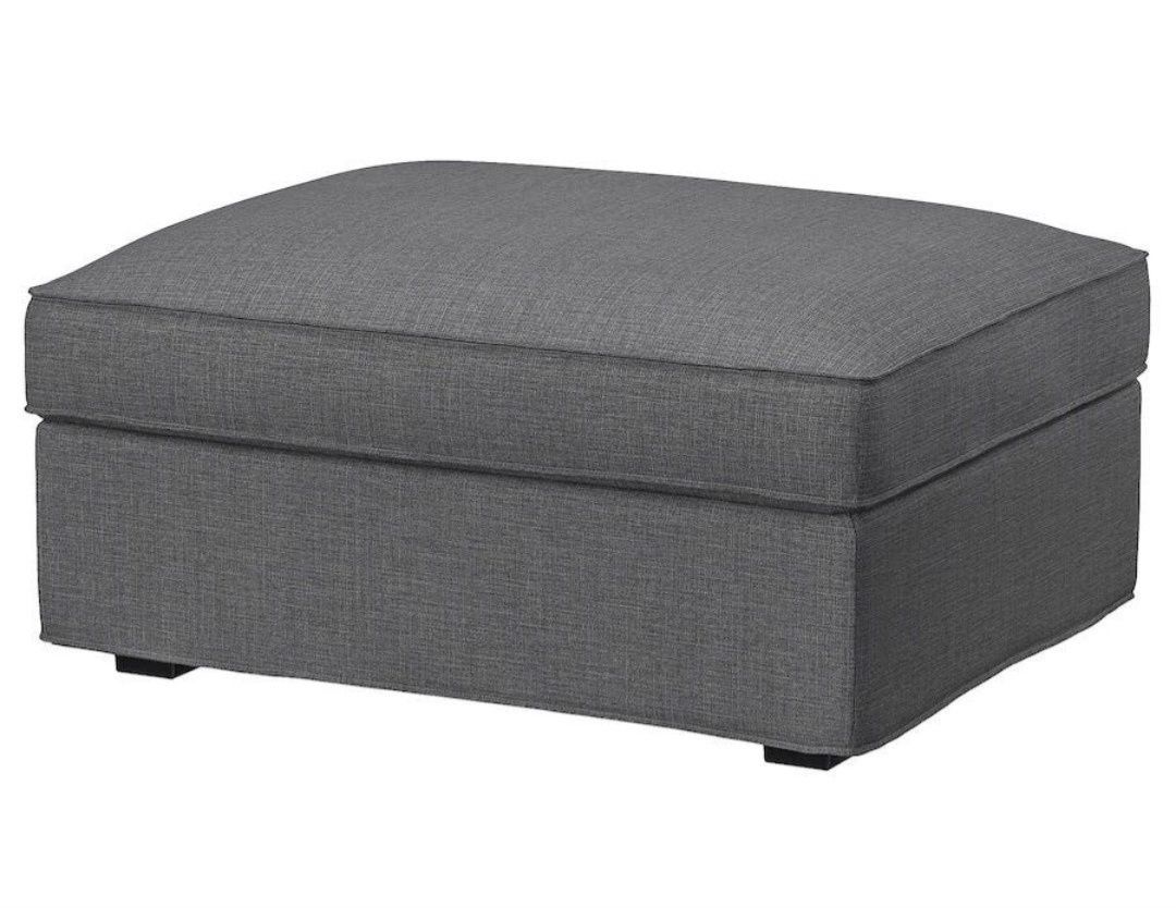 Ikea Kivik pokrycie podnóżka ze schowkiem Skiftebo ciemnoszary