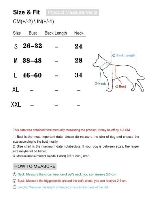 Peitoral e trela tamanho S