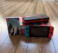 Nintedno switch v2  + pokrowiec+ karta pamięci + gra