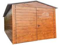 GARAŻ BLASZANY 3,4m x 7m Poziom Dwuspad Brama Uchylna 3,4x7 GB264