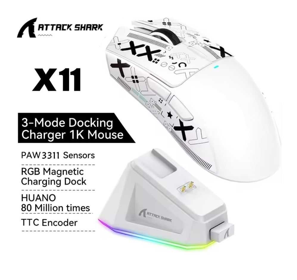 Мишка Attack Shark R1, X3, X6, X11 з гарантією та чеком!