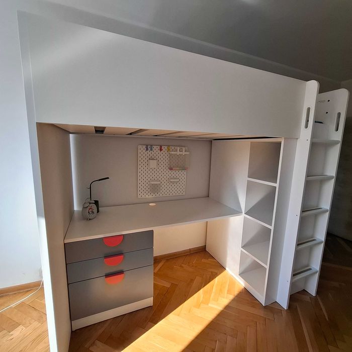 Łóżko piętrowe SMASTAD Ikea, bardzo krótko używane