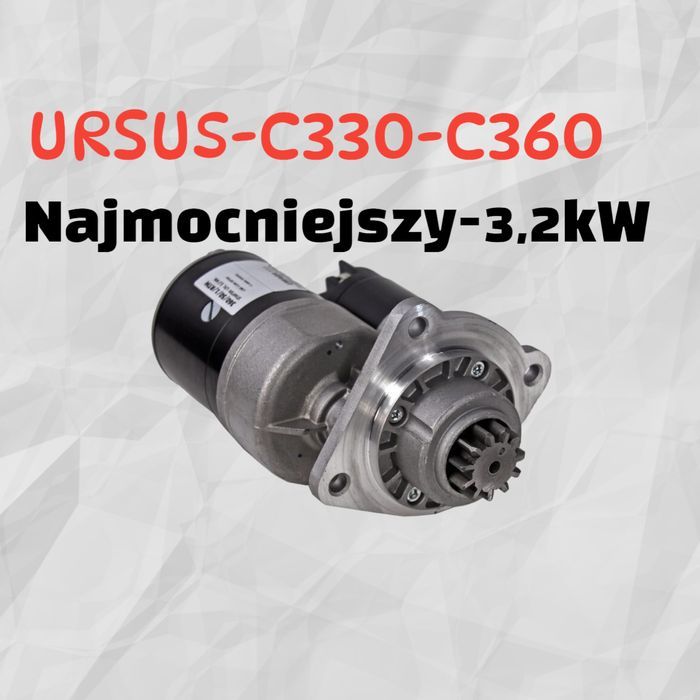 URSUS - Mocny Rozrusznik 3,2kW Z REDUKTOREM Ursus C-330 C-360