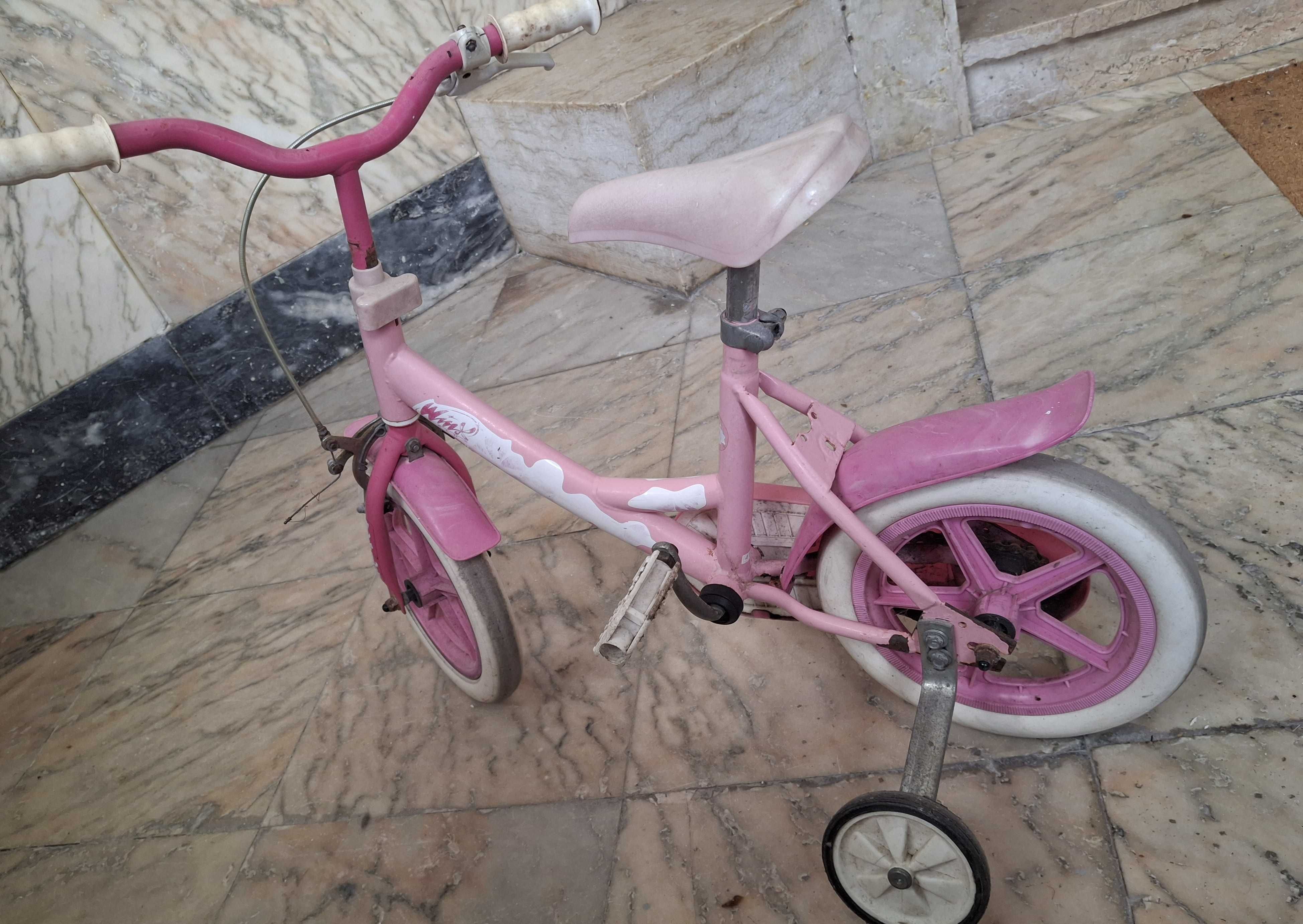 Bicicleta com rodinhas menina