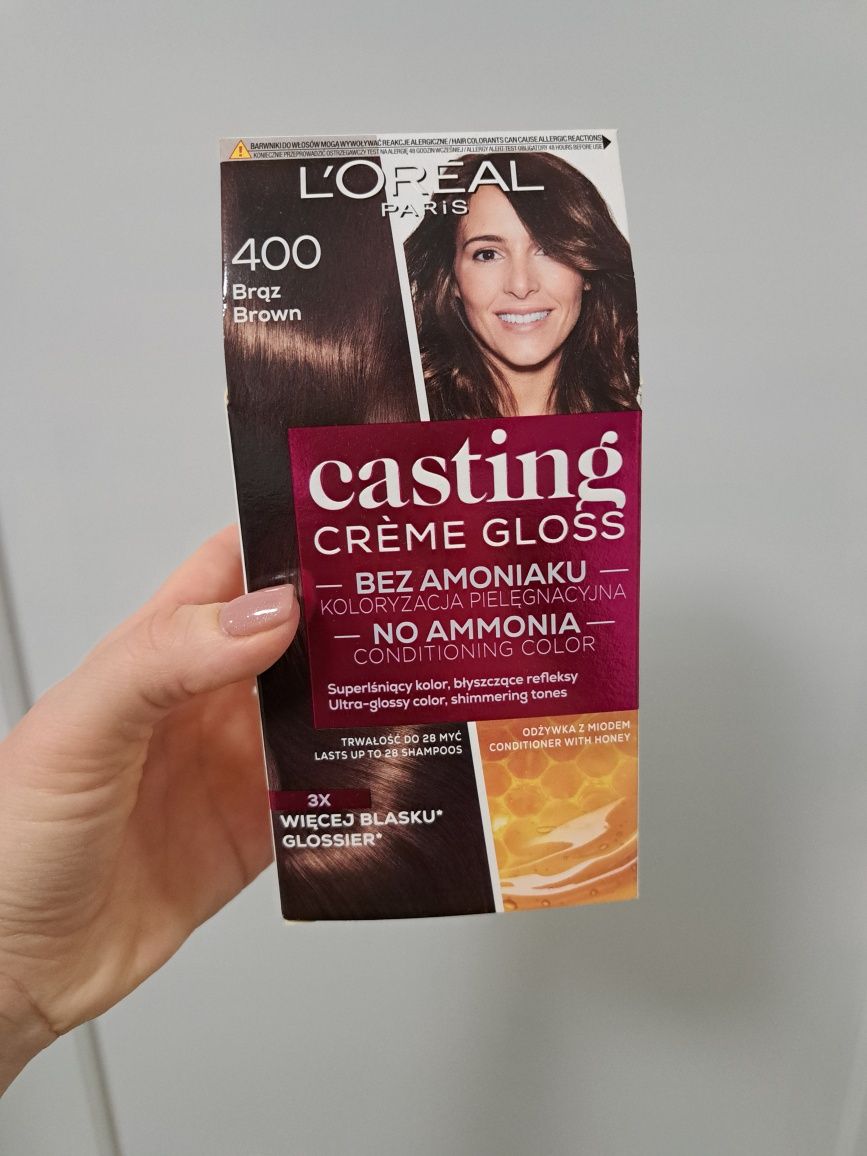 Dwie farby do włosów loreal casting creme gloss