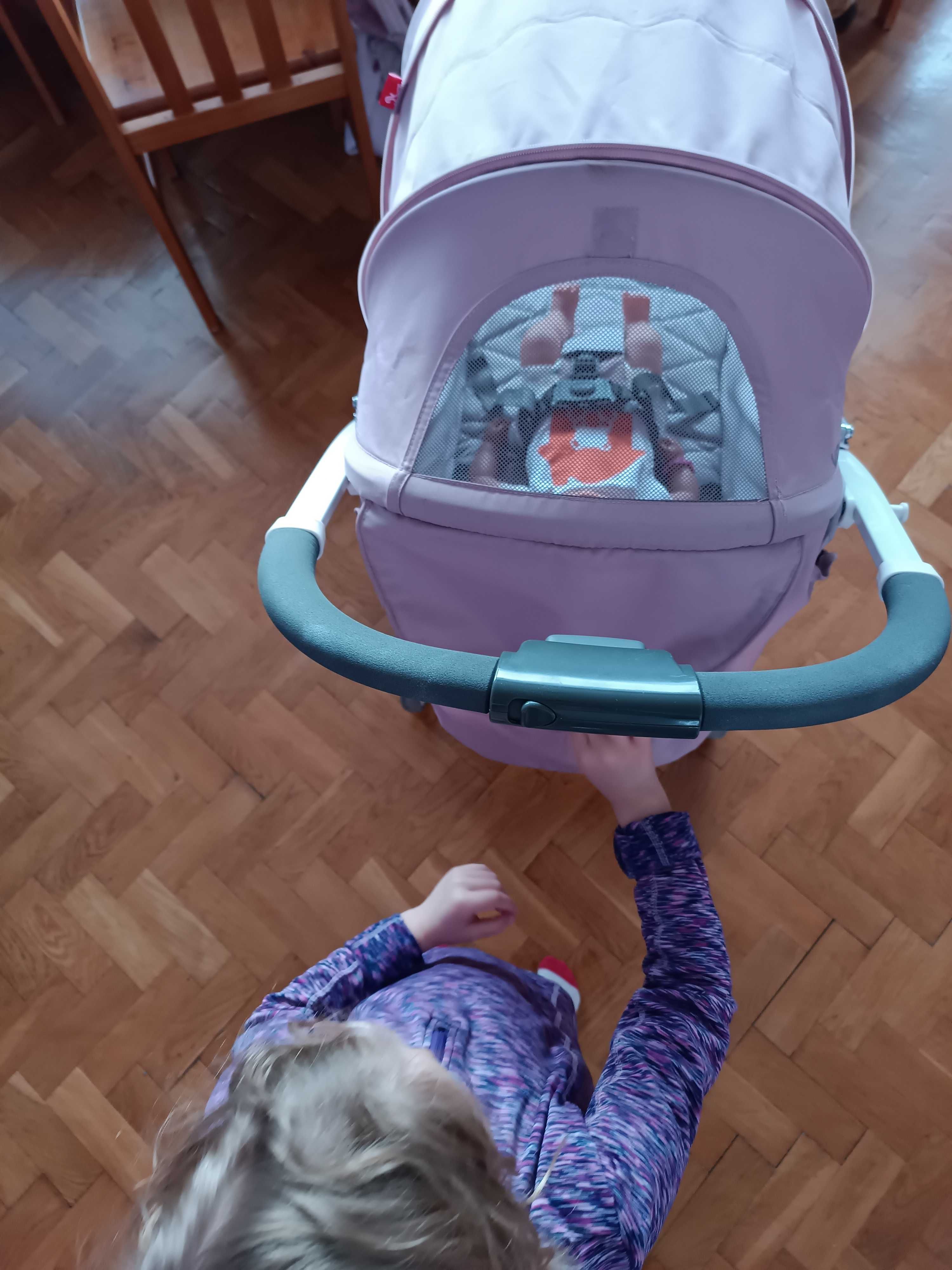 Wózek Spacerowy Euro-Cart VOLT PRO Lekki do 25kg różowy